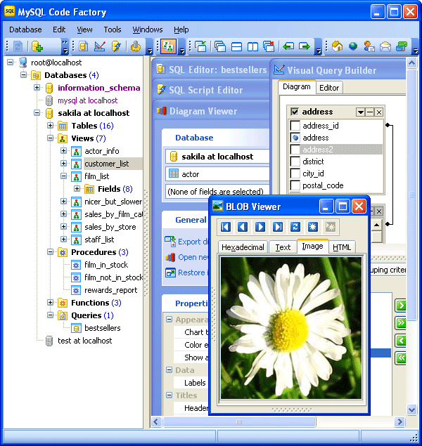 MySQL Code Factory