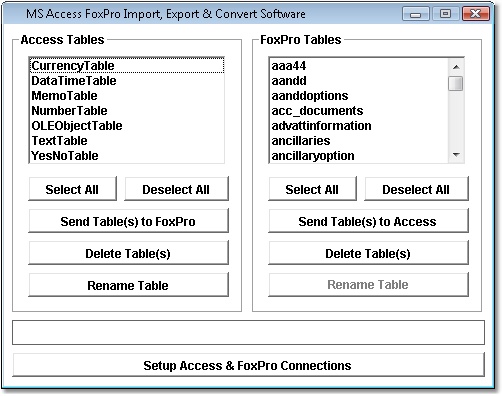 MS Access FoxPro DBF Import, Export & Convert Software