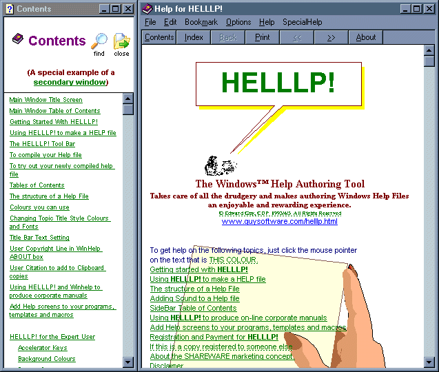 HELLLP WinHelp Author Tool for WinWord