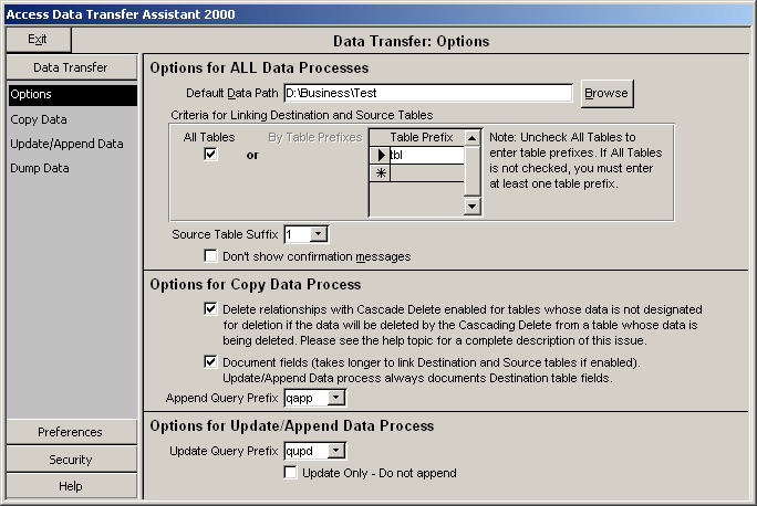 Access Data Transfer Assistant 2000