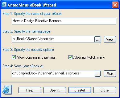Antechinus eBook Wizard