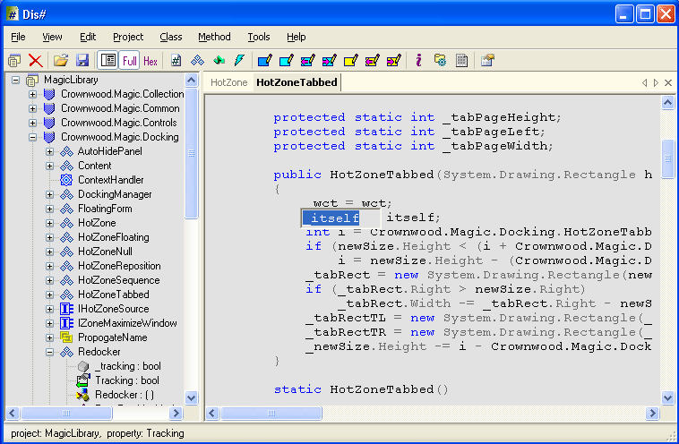 Dis# .NET decompiler