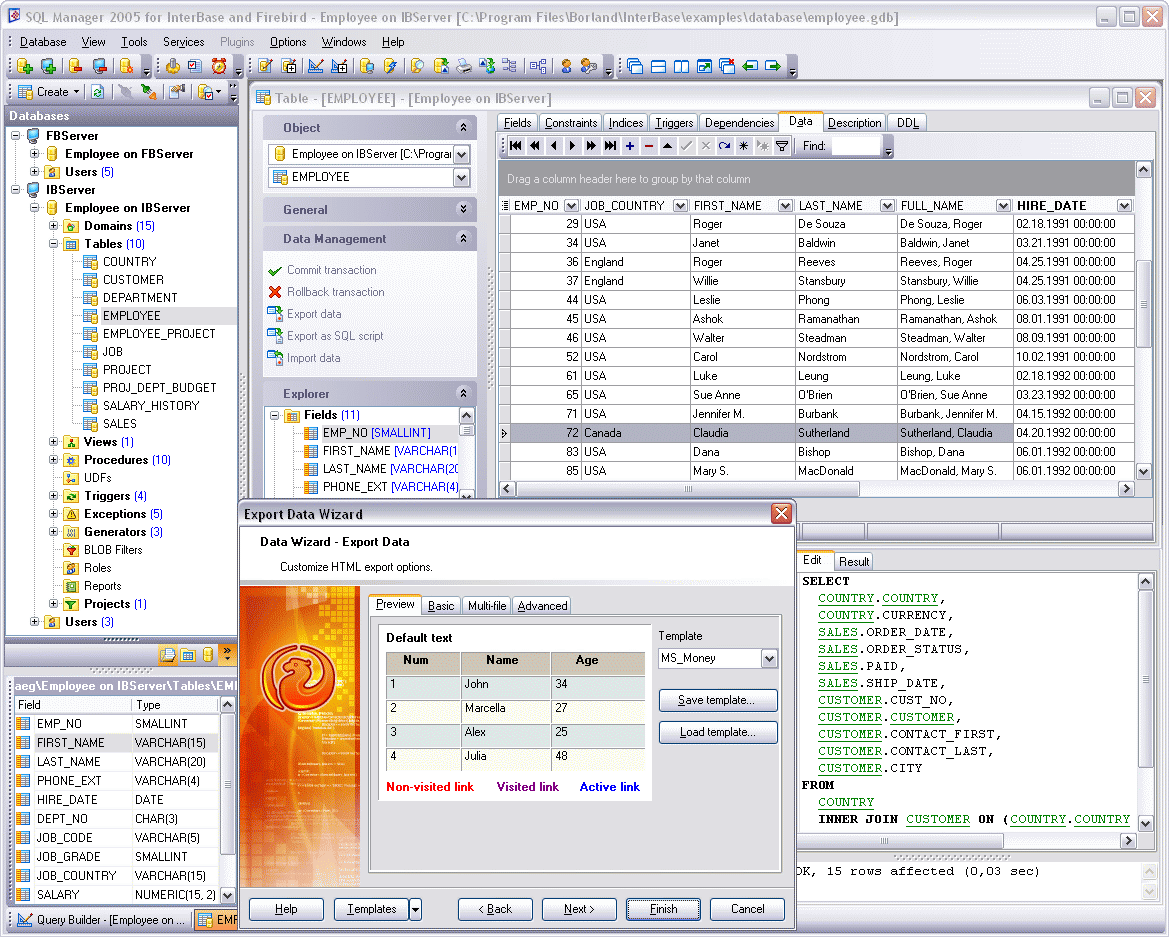 EMS SQL Manager 2005 for InterBase/Firebird