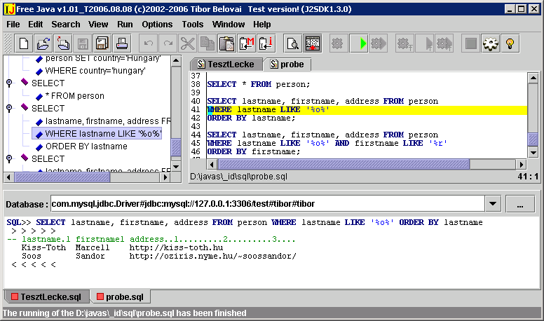 Java Free Chat