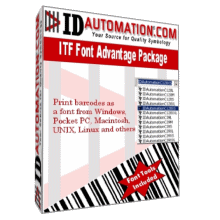 IDAutomation Interleaved 2 of 5 Font Advantage