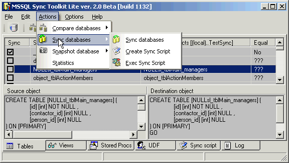 MS SQL Sync Toolkit Lite