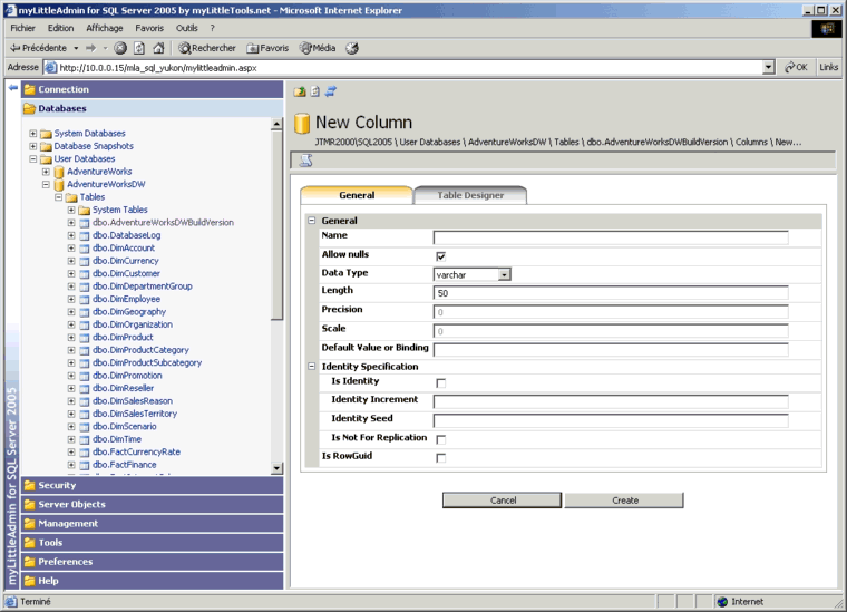 myLittleAdmin for SQL Server 2005