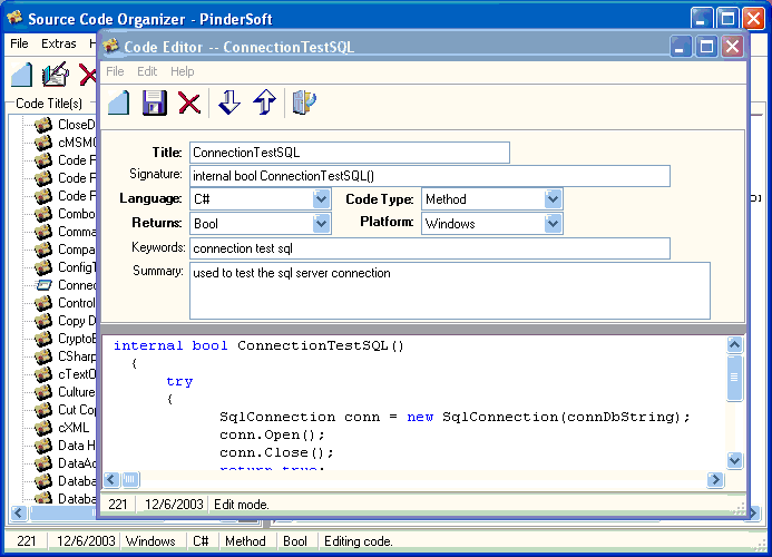 Source Code Organizer