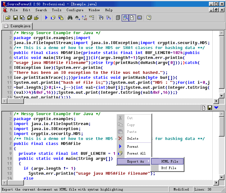 SourceFormatX Source Code Formatter 2.56