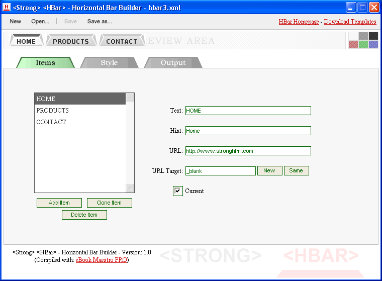 Strong HBar 1.10