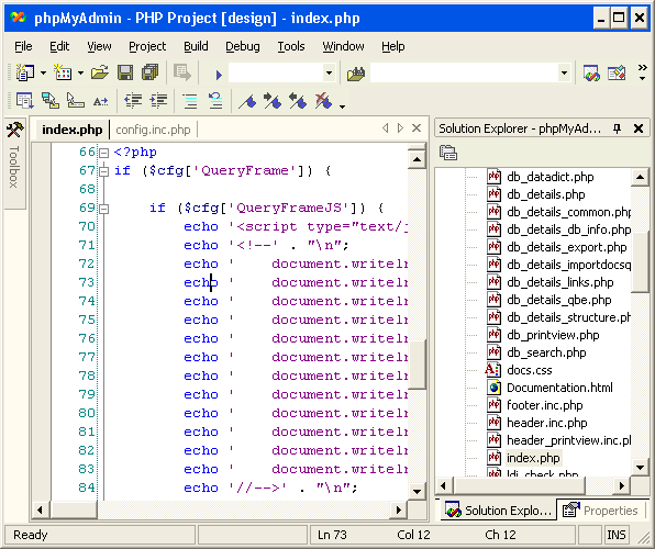 VS.Php for Visual Studio .Net 2003
