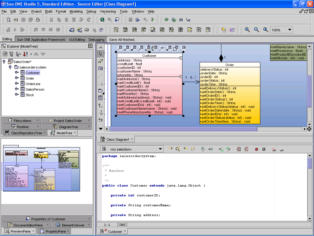 SDE for Sun ONE (SE) for Windows 1.1 Standard Edit