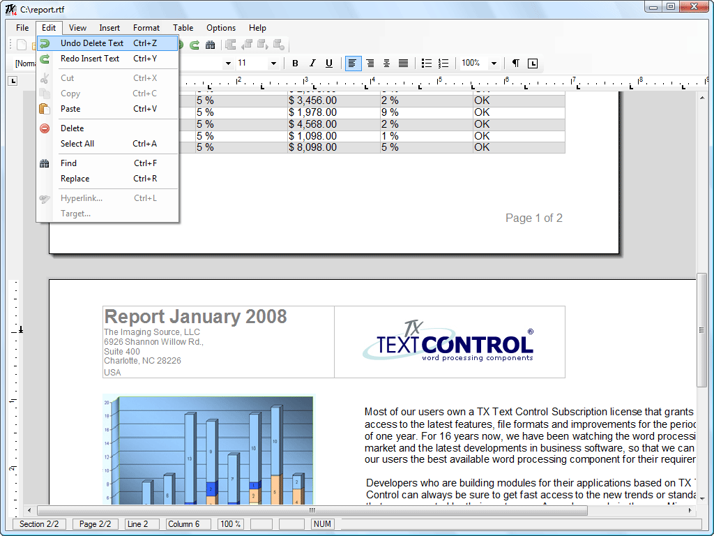 TX Text Control ActiveX Professional