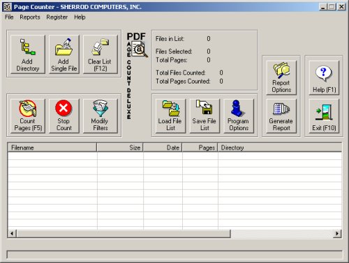 PDF Page Counter Deluxe 2.2 by Sherrod Computers, Inc.- Software Download