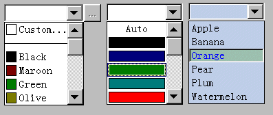 Color ComboBox ActiveX Control
