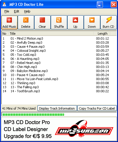 MP3 CD Doctor 2004