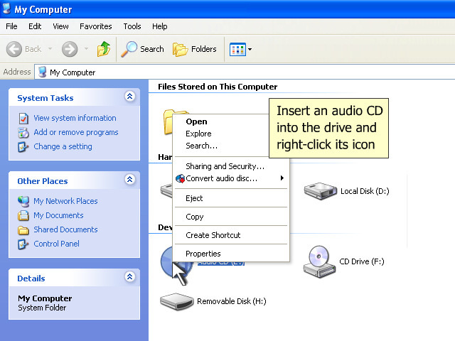 Oneclick CD to MP3 Converter