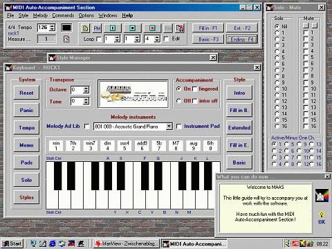 MIDI AutoAccompaniment Section