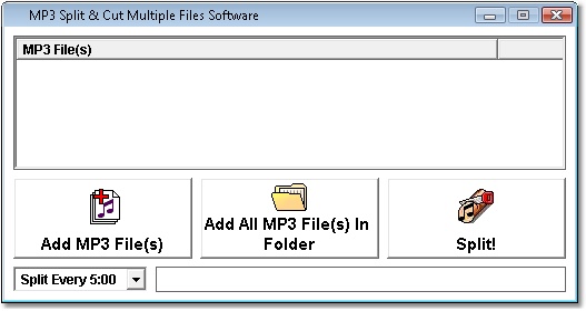 MP3 Split & Cut Multiple Files Software