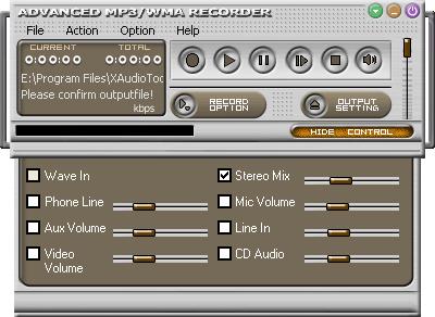 Advanced MP3/WMA Recorder