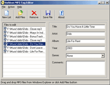 Ashkon MP3 Tag Editor 1.3