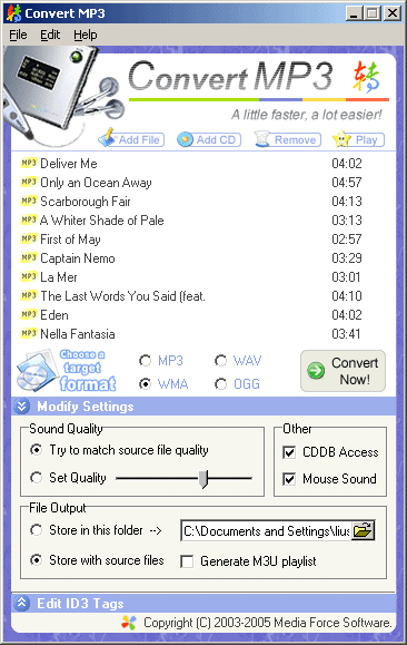 Convert MP3 2.5.1