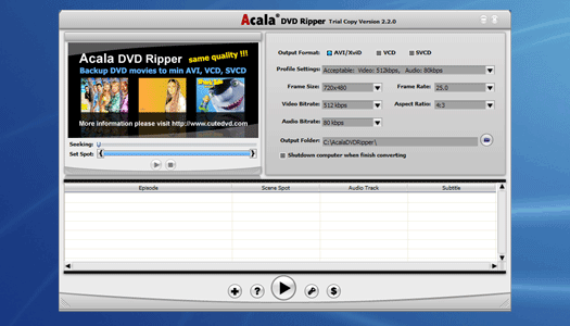 DVD Ripper + DivX to iPod + AVI DivX MPEG XviD VOB to PSP