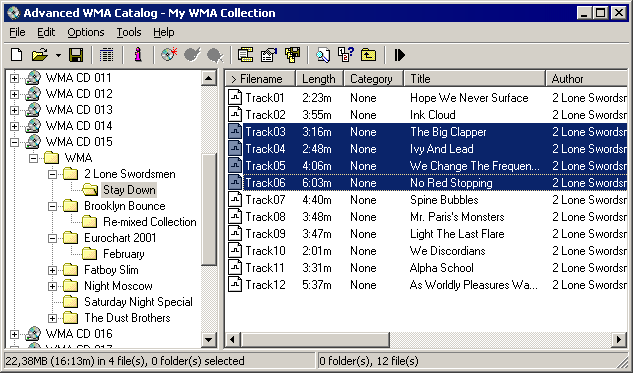 Advanced WMA Catalog 1.05xp