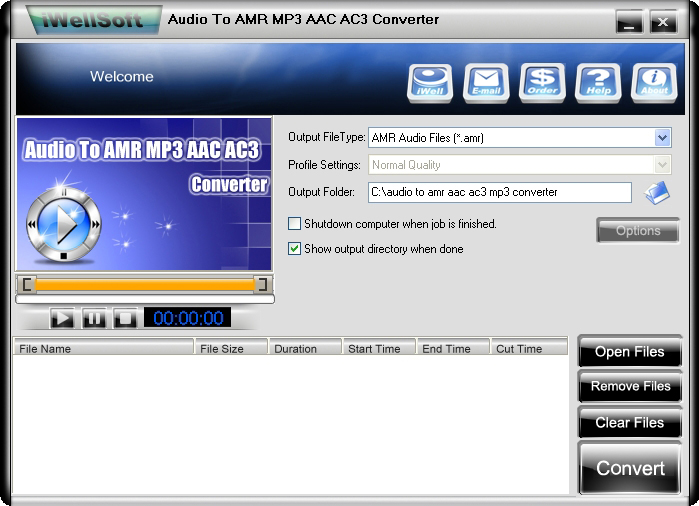 iWellsoft Audio to AMR MP3 AAC Converter