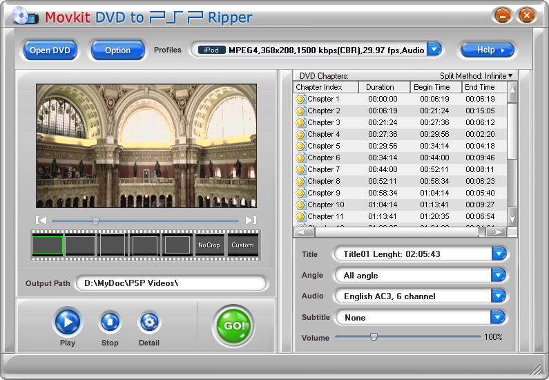 Movkit DVD to PSP Ripper