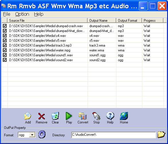 Rm Rmvb ASF Wmv Wma Mp3 Audio Converter