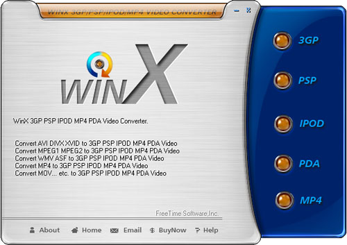 WinX 3GP PDA MP4 Video Converter