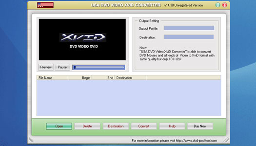 USAsoft DVD to XviD Converter