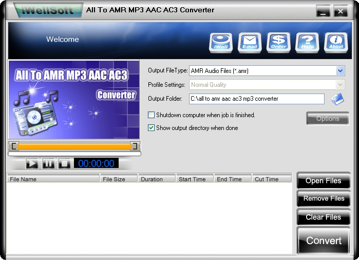 iWellsoft All to AMR MP3 AAC AC3 Convert 6