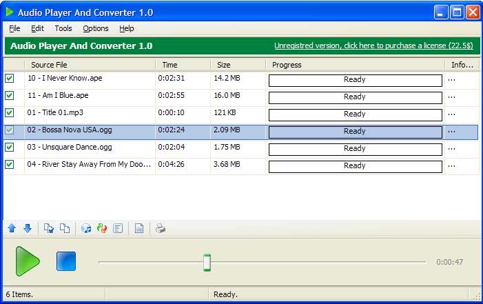Audio Player and Converter
