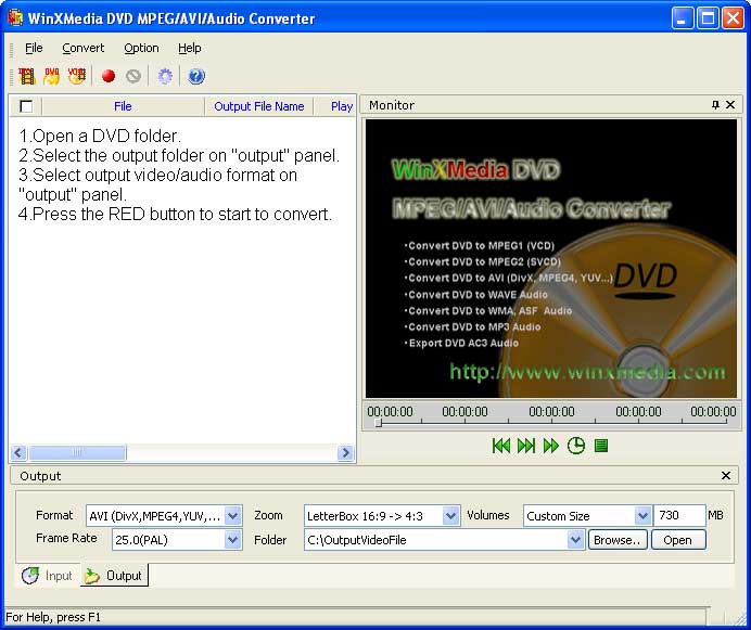 WinXMedia DVD MPEG/AVI/Audio Converter SE