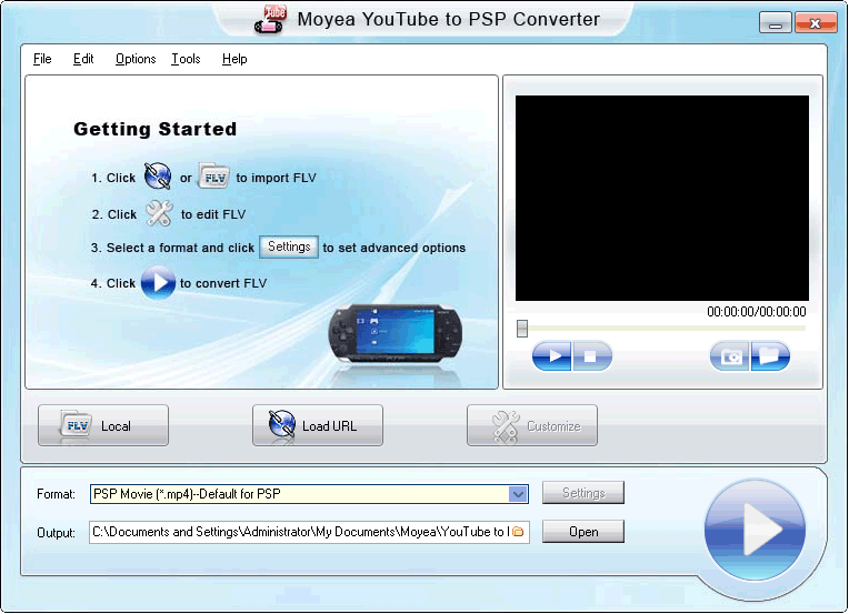 Moyea YouTube to PSP Converter