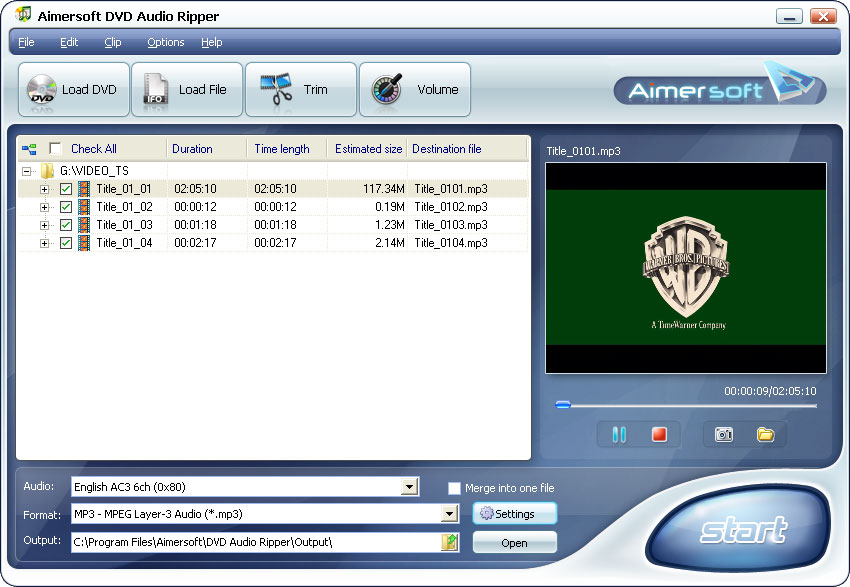Aimersoft DVD Audio Ripper SE