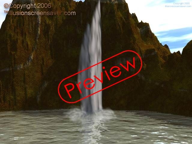 Vilnard 3D Waterfall Screensaver