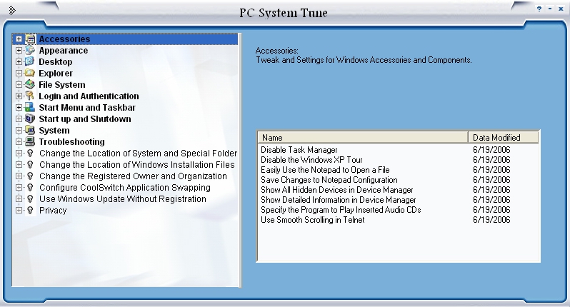 PC System tune