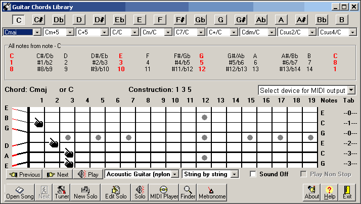 Guitar Chords Library