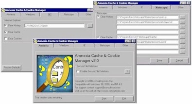 Amnesia Cache Cookie Manager 3.0Browser Plug-ins by consulting.com, Inc. - Software Free Download