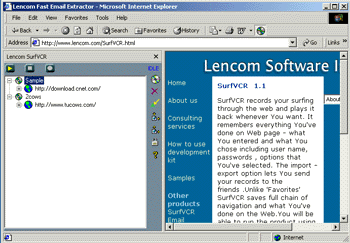 SurfVCR 1.1Browser Plug-ins by Lencom software inc - Software Free Download