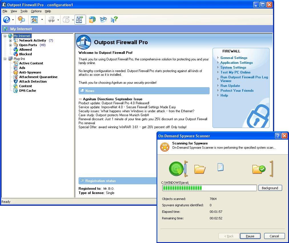 Agnitum Outpost Firewall Pro