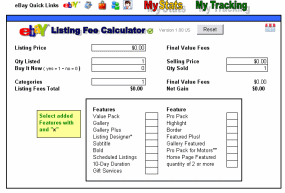 eBay Listing Fee Calculator 1.00.00