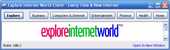 Explore Internet World Client
