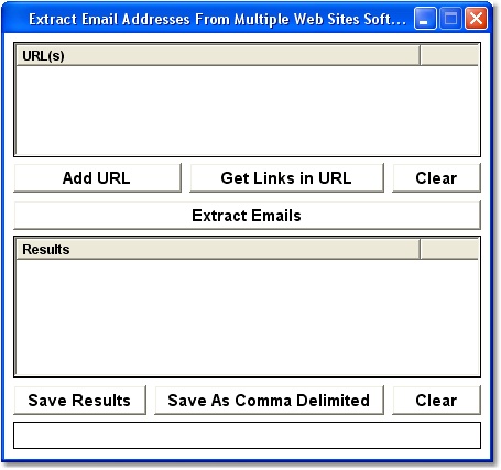Extract Email Addresses From Multiple Web Sites Software 7.0