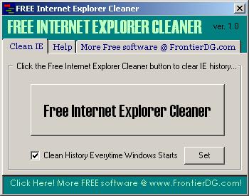 Free Internet Explorer History Cleaner 1.0.0