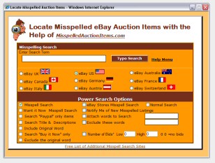 Misspelled Auction Items Locator 1.00.00