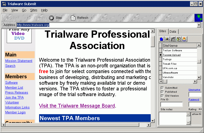 Trialware Submit